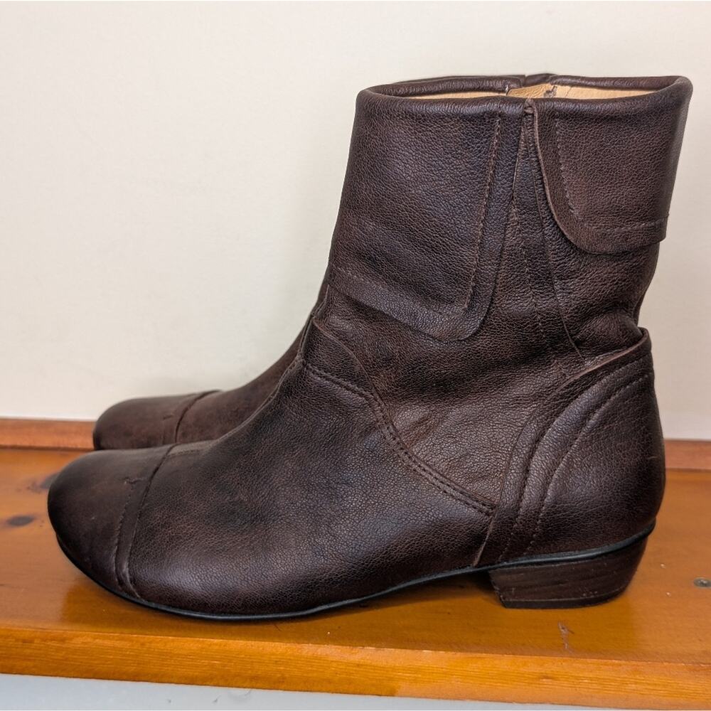 Brako “Made on Earth” Anatomico Collection Brown Leather Ankle Boots – Size 36 (